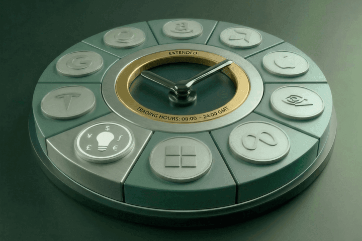 Trade leading US stocks outside market hours 